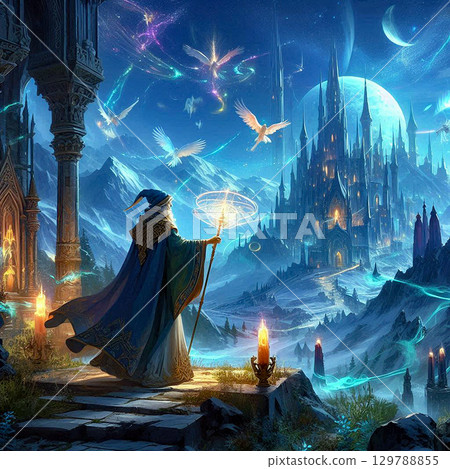 A fantasy world where wizards play an active role{2} A fantasy world where wizards play an active role{2} 129788855