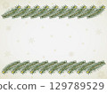 Fir tree, Christmas, snowflakes, 1 129789529