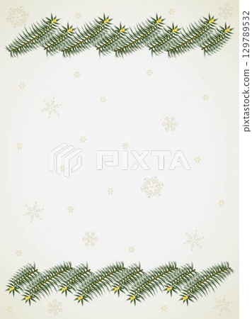 Fir tree, Christmas, snowflakes, 4 129789532