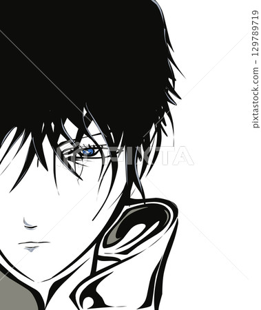 Illustration of anime face character design 129789719