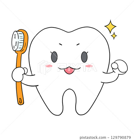 牙齒字符(微笑) 牙齒字符(微笑) 129790879