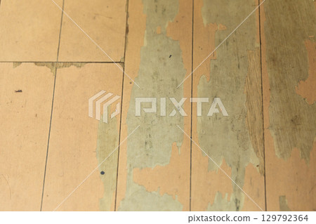 Rotten wooden floor (stock photo) 129792364