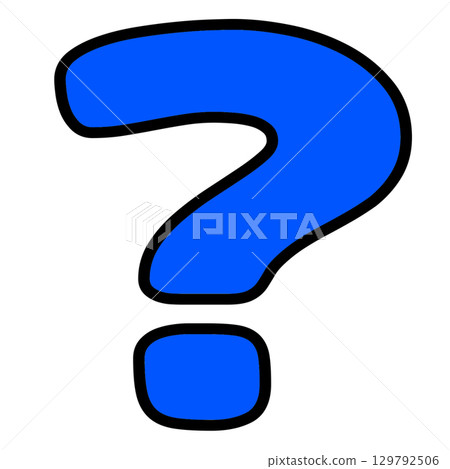 A transparent illustration of a blue question mark symbol that gives a sense of trust A transparent illustration of a blue question mark symbol that gives a sense of trust 129792506
