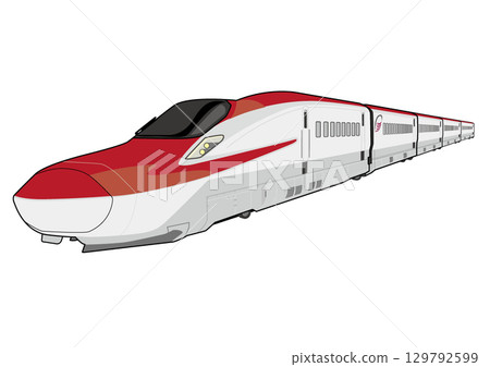 紅色車身的新幹線 紅色車身的新幹線 129792599