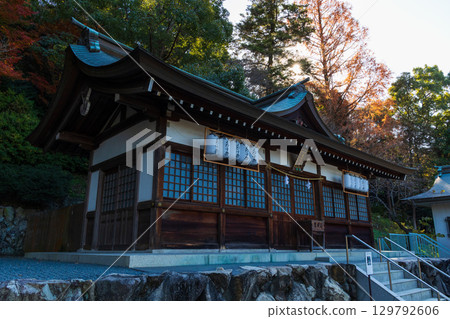Winter in Okayama City, Okayama Prefecture, Kibitsu Shrine, Ebisu Shrine, Sanbi Ichinomiya 129792606