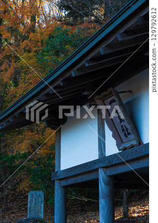 岡山縣岡山市的冬天、吉備津神社、一童車神社、三美一宮 岡山縣岡山市的冬天、吉備津神社、一童車神社、三美一宮 129792612
