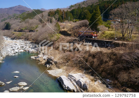 Watarase Keikoku Railway Trolley Train 129792758