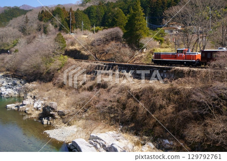 Watarase Keikoku Railway Trolley Train 129792761