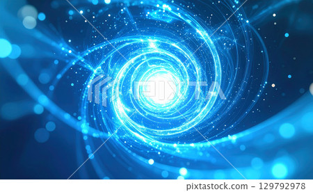 夢幻般的藍光螺旋渦旋 夢幻般的藍光螺旋渦旋 129792978
