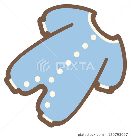 Cute romper icon illustration material Cute romper icon illustration material 129793037