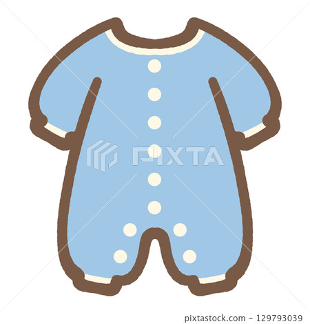 Cute romper icon illustration material Cute romper icon illustration material 129793039