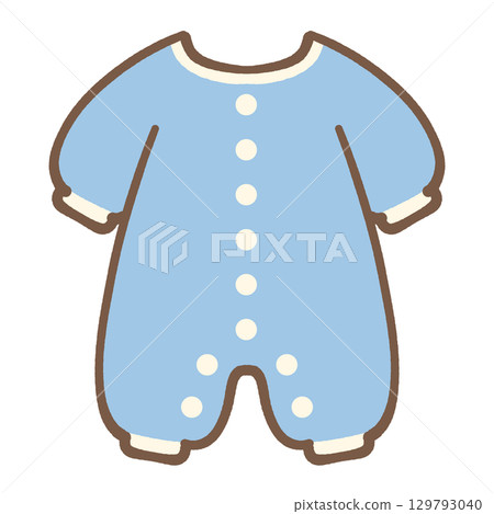Cute romper icon illustration material 129793040