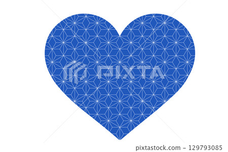 Hemp leaf pattern/navy blue heart Hemp leaf pattern/navy blue heart 129793085