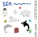 Sea creatures 129793364