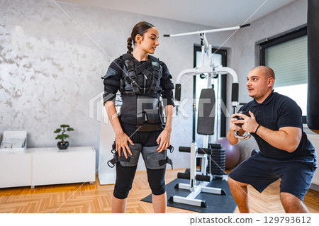 Indoor EMS fitness training innovations Indoor EMS fitness training innovations 129793612