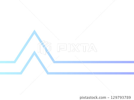 Technological blue abstract wave lines 129793789