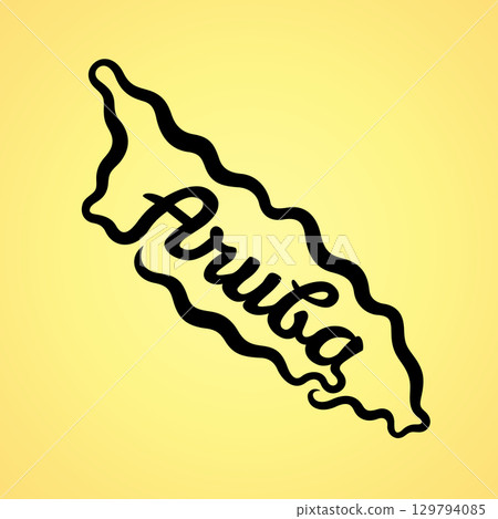 Simple map of Aruba 129794085
