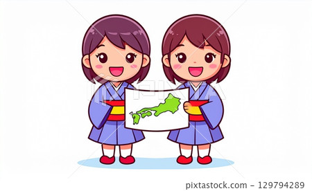 Twin girls Twin girls 129794289