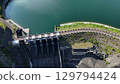 Miho Dam and Lake Tanzawa (aerial view), Yamakita Town, Minamiashigara District, Kanagawa Prefecture, Japan 129794424