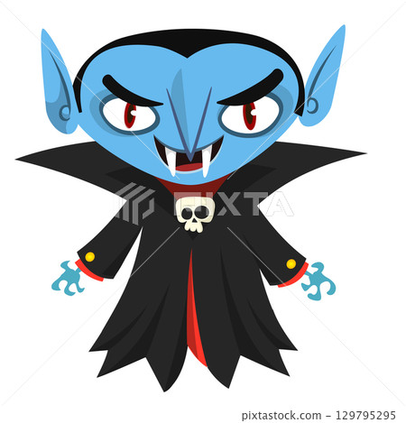 Cute cartoon vampire character design Cute cartoon vampire character design 129795295