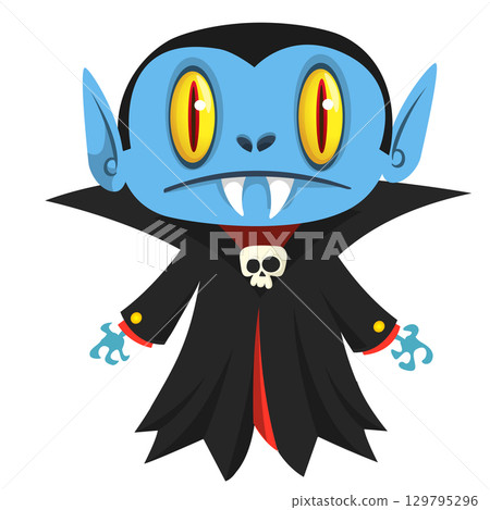 Cute cartoon vampire character design Cute cartoon vampire character design 129795296