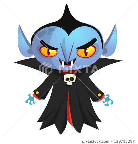 Cute cartoon vampire character design Cute cartoon vampire character design 129795297