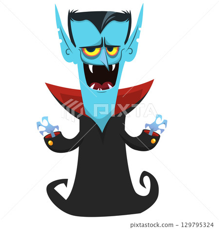 Cute cartoon vampire character design Cute cartoon vampire character design 129795324