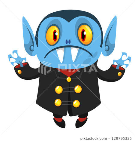 Cute cartoon vampire character design Cute cartoon vampire character design 129795325