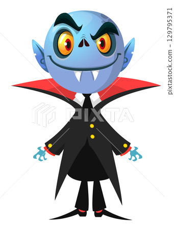 Cute cartoon vampire character design Cute cartoon vampire character design 129795371