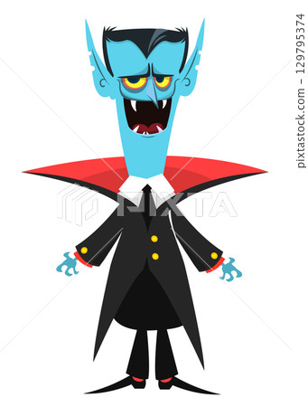 Cute cartoon vampire character design Cute cartoon vampire character design 129795374