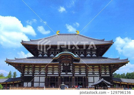 [Nara Prefecture] Todaiji Temple (Great Buddha Hall) in Summer 129796136