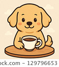 Cute face dog 129796653