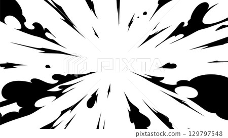 Radial smoke effect silhouette background_16:9 Radial smoke effect silhouette background_16:9 129797548