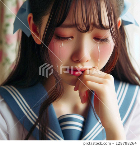 一名高中女生痛哭流涕 {42} 一名高中女生痛哭流涕 {42} 129798264