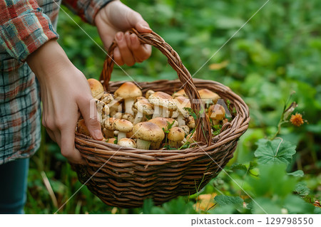 Foraging for Wild Edible Mushrooms in Nature Learn About Wild Edibles. 129798550