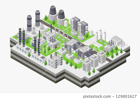 Isometric desalination plant 129801627