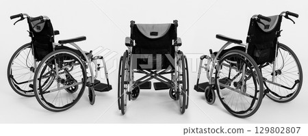 Explore the Modern Wheelchair from Various Unique Angles for a Comprehensive View 129802807