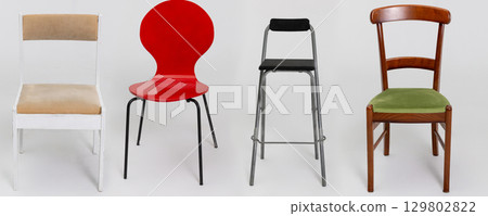 Discover a diverse collection of beautifully designed modern chairs in various styles 129802822