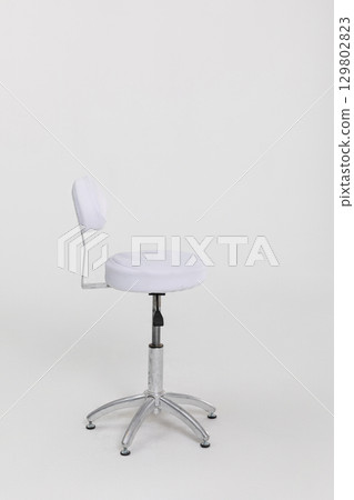 Contemporary Modern Adjustable White Office Chair Featuring a Durable Chrome Base for Enhanced Style 129802823