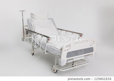 An Adjustable Hospital Bed featuring a Modern Design that ensures Optimal Patient Comfort and Safety 129802838