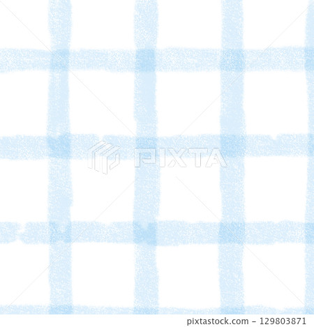 Blue White Plaid Gingham Madras Check Hand Drawn Background Pattern Overlay Blue White Plaid Gingham Madras Check Hand Drawn Background Pattern Overlay 129803871