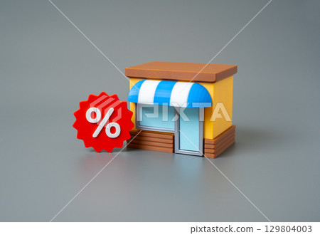 Discounts and promotions of the store. Seasonal sales. Attraction of customers. 129804003