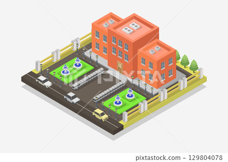 Isometric school 129804078
