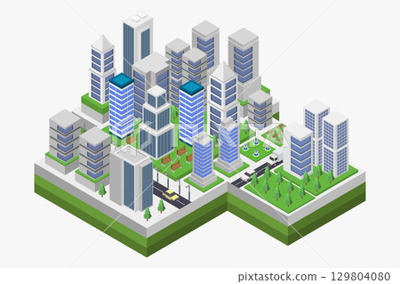Isometric city 129804080