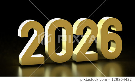 The 2026 for New year or Business Plan concept 3d Rendering. The 2026 for New year or Business Plan concept 3d Rendering. 129804422