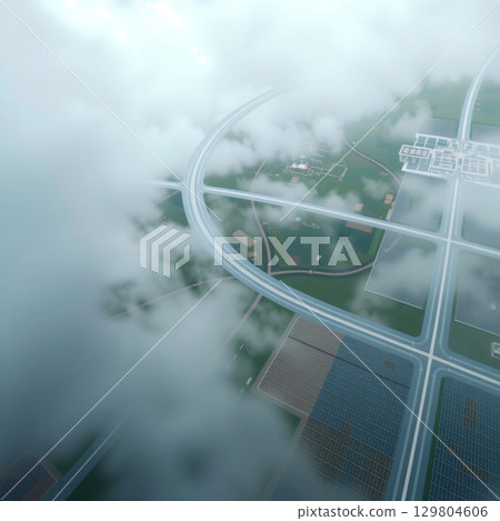 Clouds Over Serenity Road Network Clouds Over Serenity Road Network 129804606