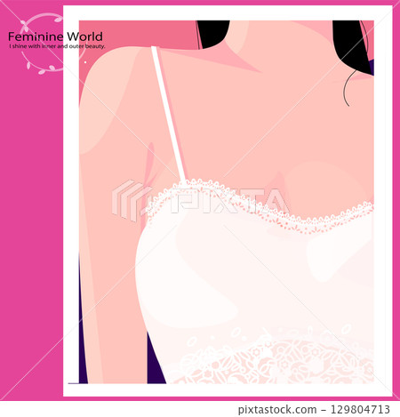 Cute woman doing body care 129804713