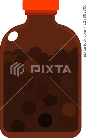 Light-blocking bottle containing tablets 129805706