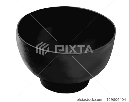 Black bowl Black bowl 129806404