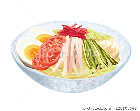 chilled Chinese noodles  129806568